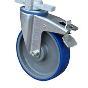 ASC steigerwiel Ø 200 mm met stalen spindel 375 kg kunststof geleider