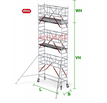 RS Tower 51-S met Safe-Quick 0.90(B) x 1.85(L) x 5.20m vh = 7.20m wh