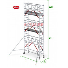 RS Tower 51-S met Safe-Quick 0.90(B) x 1.85(L) x 5.20m vh = 7.20m wh