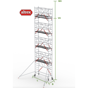 RS Tower 51-S met Safe-Quick 0.90(B) x 1.85(L) x 8.20m vh = 10.20m wh