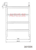 RS Tower 51-S met Safe-Quick 0.90(B) x 3.05(L) x 8.20m (VH) = 10.20m (WH)
