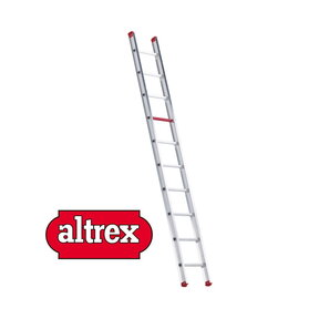 enkele ladder 10 treden 2.90 m recht model ATLAS