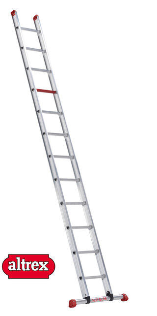 3.40m enkele ladder 12 treden recht model ATLAS