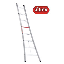 enkele ladder 8 treden 2.51 m  brede basis type Ventoux