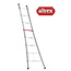 Altrex  enkele ladder 8 treden 2.51 m  met uitgebogen bomen onderaan type Ventoux
