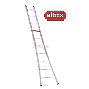 enkele ladder 10 treden 3.10 m  brede basis type Ventoux