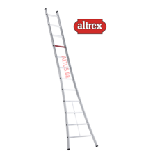 enkele ladder 12 treden 3.65 m  brede basis type Ventoux