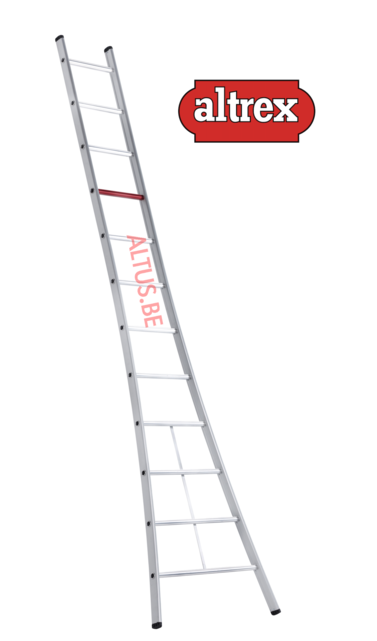 enkele ladder 12 treden 3.65 m  brede basis type Ventoux