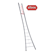 enkele ladder 14 treden 4.20 m  brede basis type Ventoux