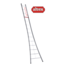 Altrex  enkele ladder 14 treden 4.20 m  brede basis type Ventoux