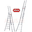 Altrex  2.50 - 5.30m 3-delige reformladder 3 x  8 treden Ventoux