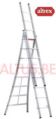 2.50 - 5.30m 3-delige reformladder 3 x  8 treden Ventoux