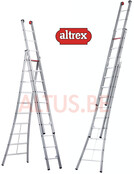 3.00 - 7.00m 3-delige reformladder 3 x 10 treden Ventoux