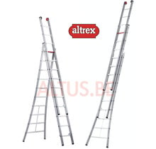 3.00 - 7.00m 3-delige reformladder 3 x 10 treden Ventoux