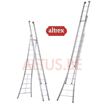 3.62 - 8.10m 3-delige reformladder 3 x 12 treden Ventoux