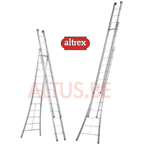 3.62 - 8.10m 3-delige reformladder 3 x 12 treden Ventoux