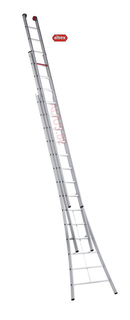 3.62 - 8.10m 3-delige reformladder 3 x 12 treden Ventoux