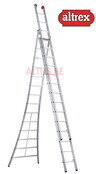 4.18-8.94m 3-delige reformladder 3 x 14 treden Ventoux