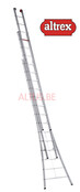 4.18-8.94m 3-delige reformladder 3 x 14 treden Ventoux