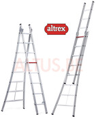 2.50 - 3.90m 2-delige reformladder 2 x  8 treden Ventoux