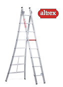2.50 - 3.90m 2-delige reformladder 2 x  8 treden Ventoux