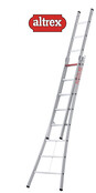 2.50 - 3.90m 2-delige reformladder 2 x  8 treden Ventoux