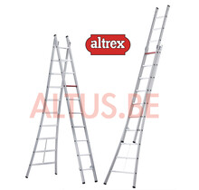 3.06 - 5.02m 2-delige reformladder 2 x  10 treden Ventoux