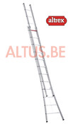 3.62 - 5.86m 2-delige reformladder 2 x  12 treden Ventoux