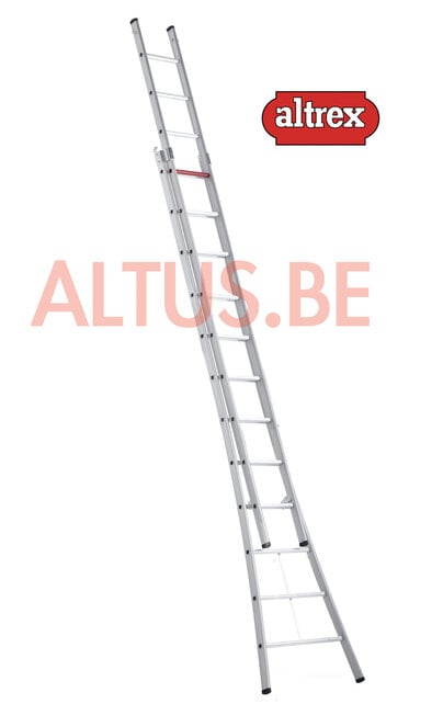 3.62 - 5.86m 2-delige reformladder 2 x  12 treden Ventoux