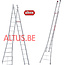 Altrex 4.18 - 6.98m 2-delige reformladder 2 x  14 treden Ventoux
