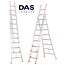 DAS products 3x8  semi-professionele reformladder ALU