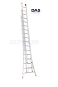 3x14  semi-professionele schuifladder ALU