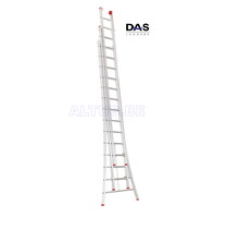 3x14  semi-professionele schuifladder ALU