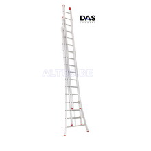 3x14  semi-professionele schuifladder ALU