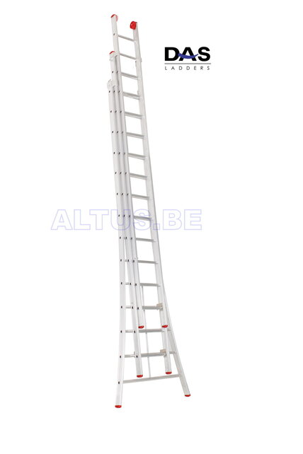 3x14  semi-professionele schuifladder ALU