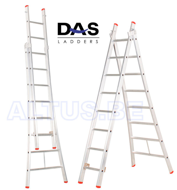 2x8  semi-professionele reformladder ALU