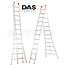 DAS products 2x12  semi-professionele reformladder ALU