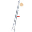 bigone Fusion 3-delig 3x14 schuifladder met gevelrol