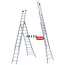 bigone Fusion 3-delig 3x12 reformladder met gevelrol