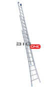 Fusion 3-delig 3x12 reformladder met gevelrol