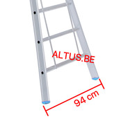 Fusion 3-delig 3x12 reformladder met gevelrol