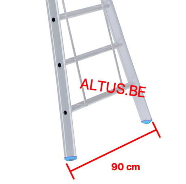 Fusion 3-delig 3x10 reformladder met gevelrol