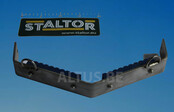RVS V-steun met 2 kunststof steunen Staltor
