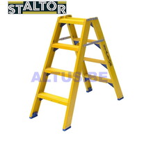 Dubbele GVK trapladder 2x4 treden