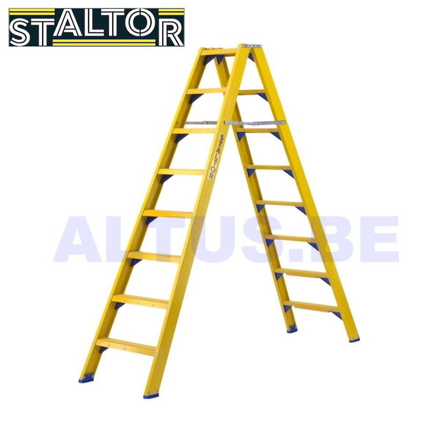 Dubbele GVK trapladder 2x8 treden