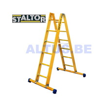 Dubbele GVK ladder 2x6 sporten met stabibalk