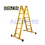 STALTOR Dubbele GVK ladder 2x6 sporten met stabibalk