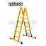 STALTOR Dubbele GVK ladder 2x7 sporten met stabibalk