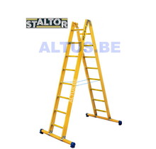 Dubbele GVK ladder 2x8 sporten met stabibalk