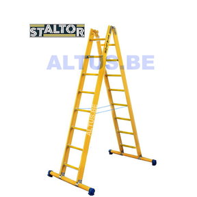 Dubbele GVK ladder 2x8 sporten met stabibalk